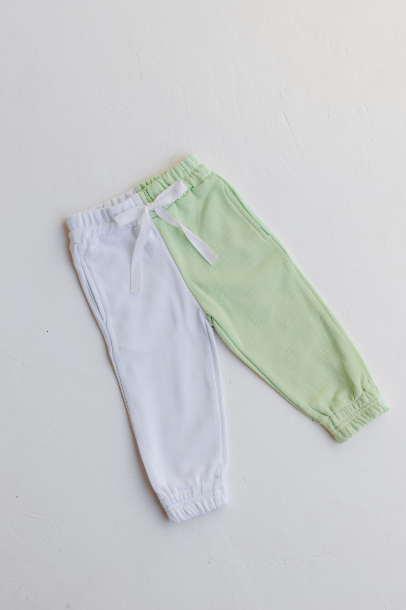 Terry Contrast Pant - Apple